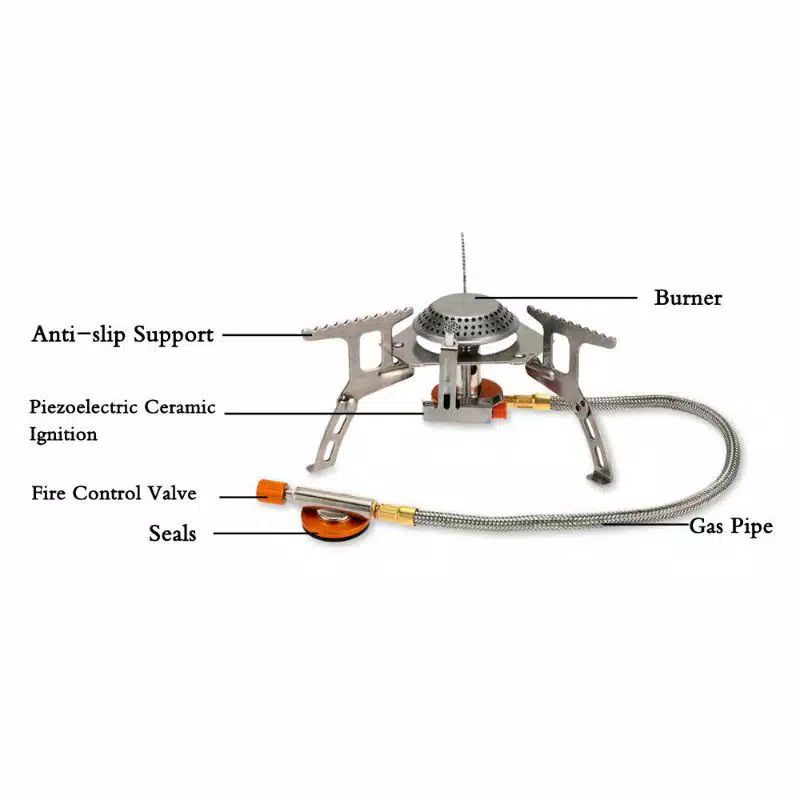 KOMPOR ULTRALIGHT PORTABEL Camping include BOX dan ADAPTER GAS