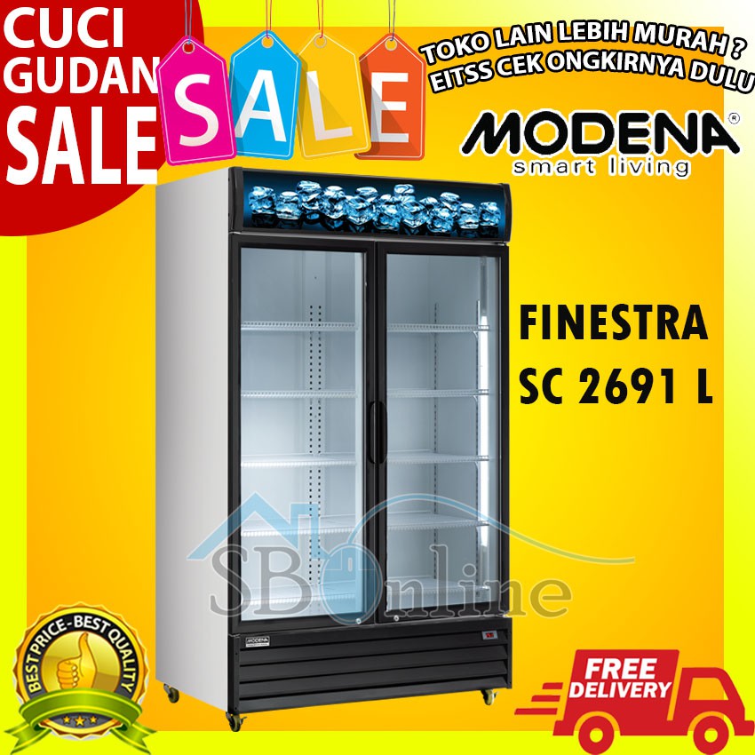 SC 2691 L MODENA 2 Pintu Showcase Cooler Box