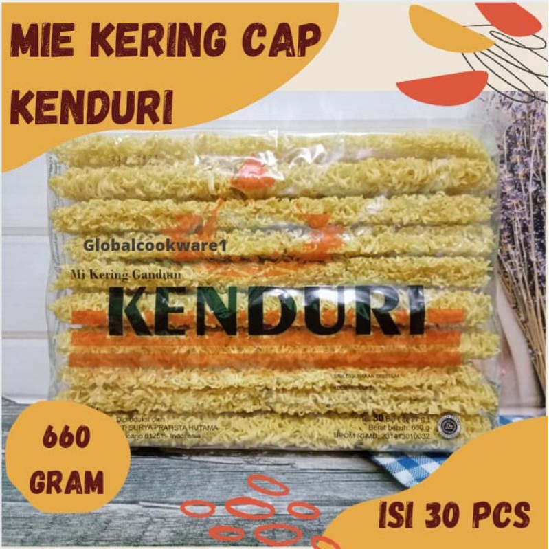 

MIE KERING CAP KENDURI ISI 30 PCS ENAK KENYAL