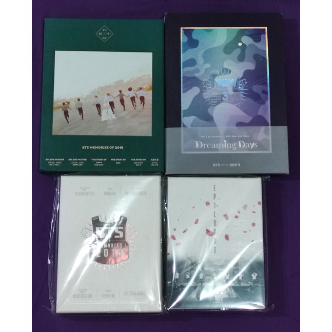 BTS Memories 2015,2016,2017, epilogue dvd, now3