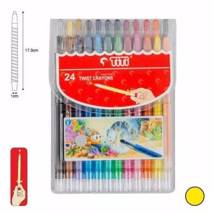 

Crayon Titi Putar 24 Warna Panjang