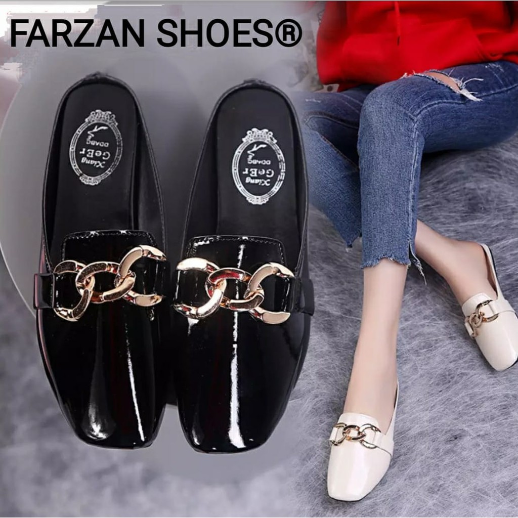 FLATSHOES WANITA GLOSSY SERBASHOES SR 13