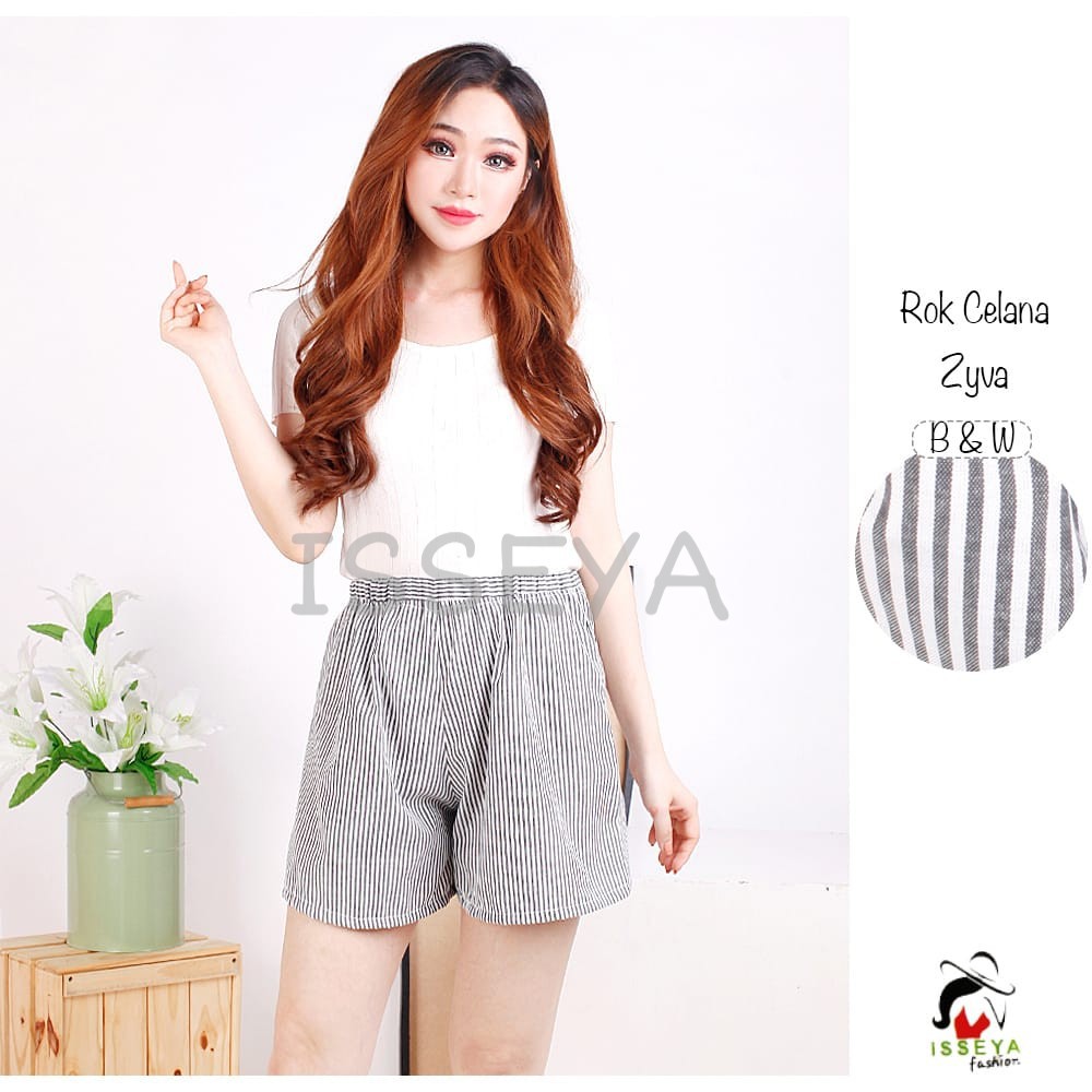 ISSEYA Rok  Celana  ZYVA PANTS Shopee  Indonesia