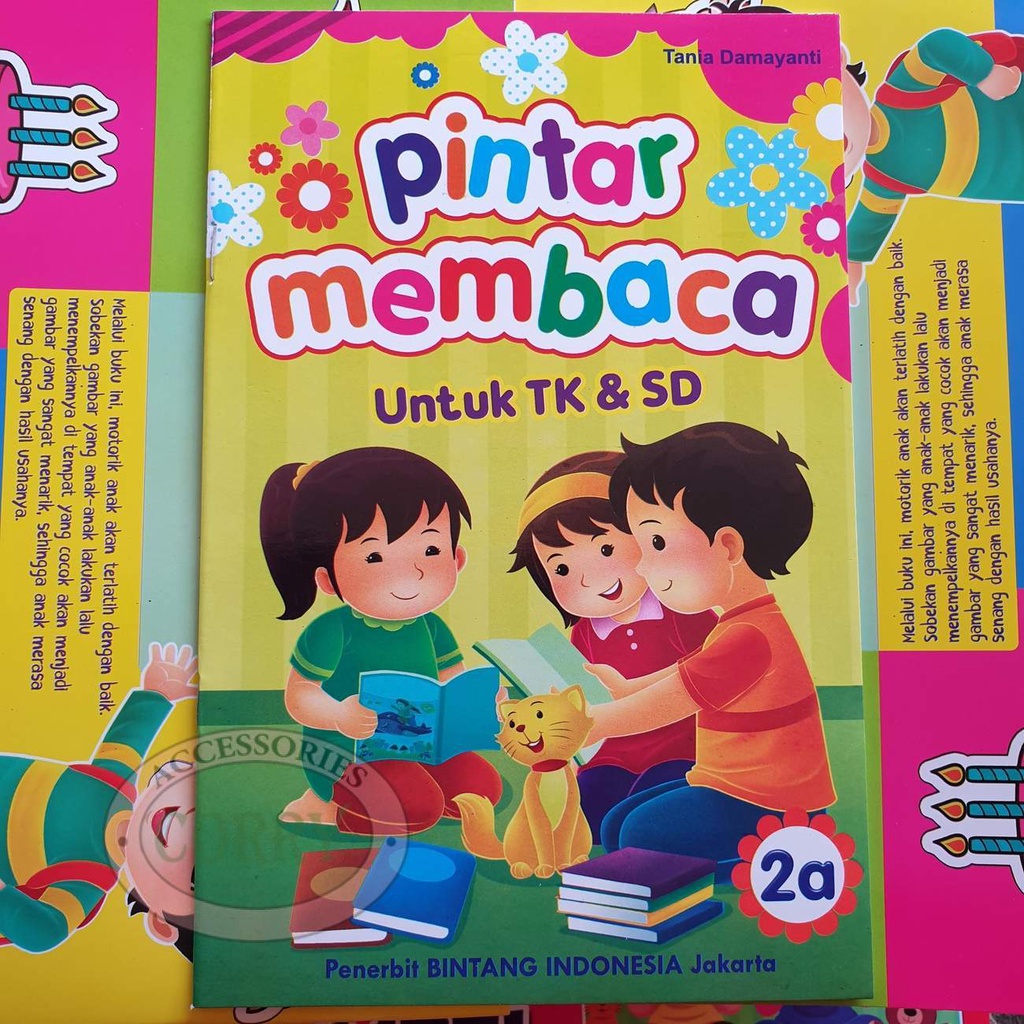 Buku Belajar Anak Pintar Membaca Untuk TK Dan SD Kelas 2A Kata Huruf Murah