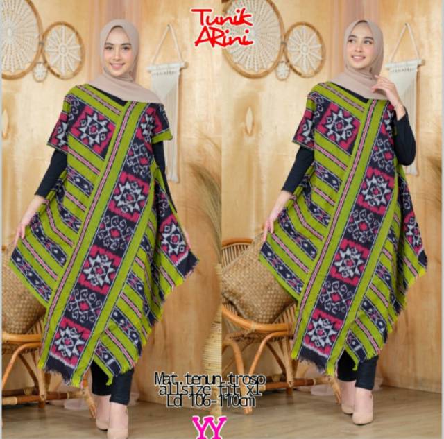 Tunik Tenun Lurik Troso Asli Jepara (Tunik Arini Slempang)