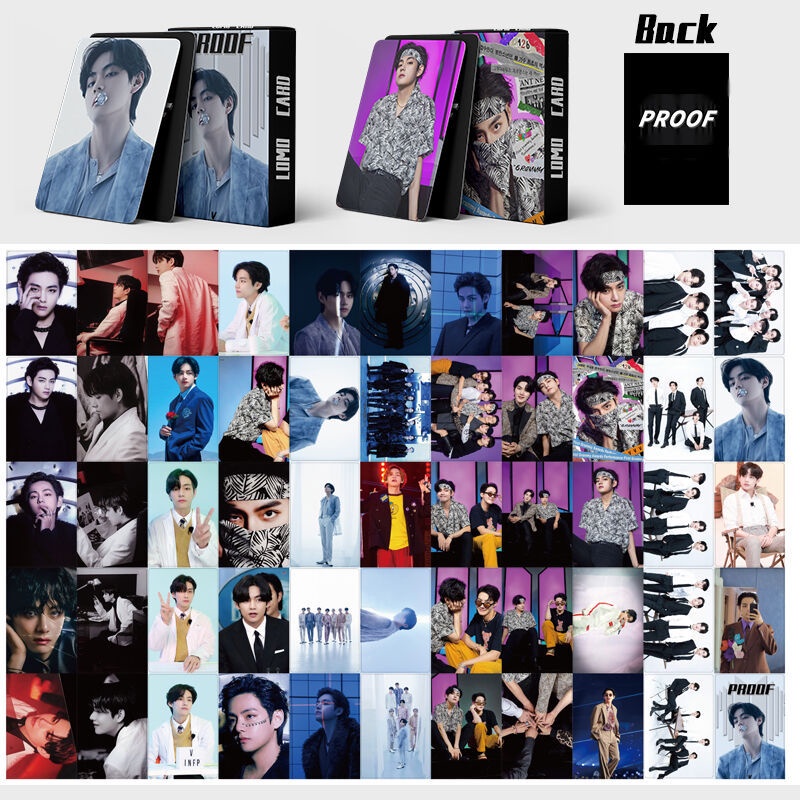 55pcs / Set Kartu Lomo Foto Kpop BTS Album Proof