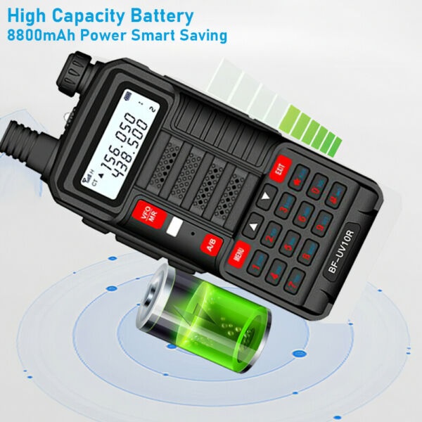 BAOFENG UV-10R - Portable Two-Way Dual Band Radio Walkie Talkie 16W - Radio Panggil Dua Arah - Power 16W hingga Jarak 15 KM