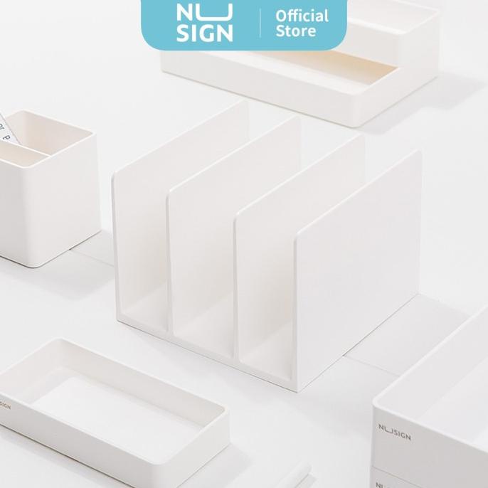 

(BISA COD) Nusign Book Stand / Stand Untuk Buku 3 Sekat Mudah Dibersihkan NS006 PROMOKode 3974