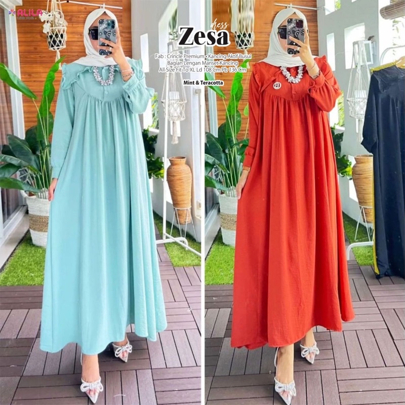 Zesa dress navy remaja import terbaru original by Alila