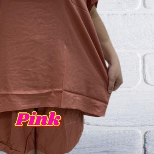 ♝ Baju setelan wanita jumbo big size xxxxl polos ➻