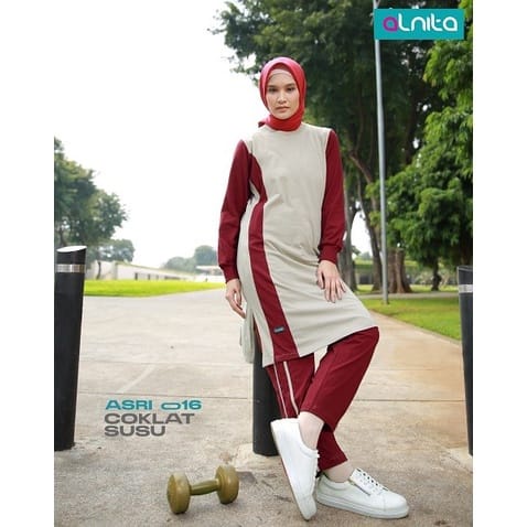 STELAN OLAHRAGA ALNITA  ASRI 016 COKLAT SUSU ASRI 014 ABU MUDA