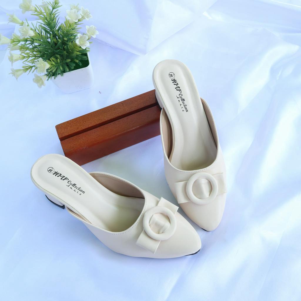 HMF Derniya Heels Mules Wanita RD14