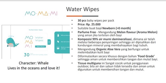 Momami water wipes - tisu basah bayi | tisu bayi momami