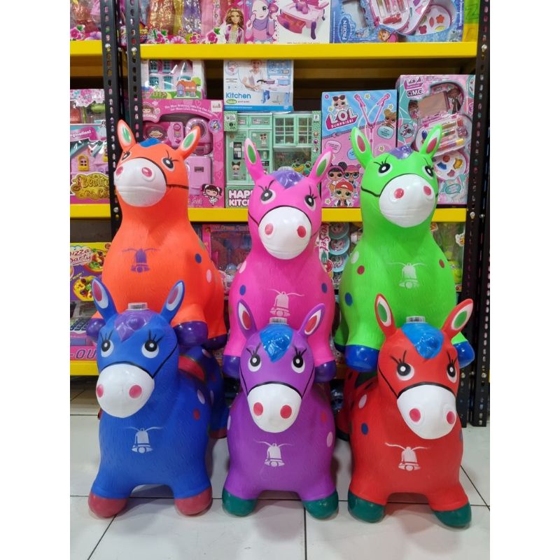 MURAH MERIAH ANIMAL JAMPING KUDA PONI KUDA GOYANG KARET ADA MUSIK