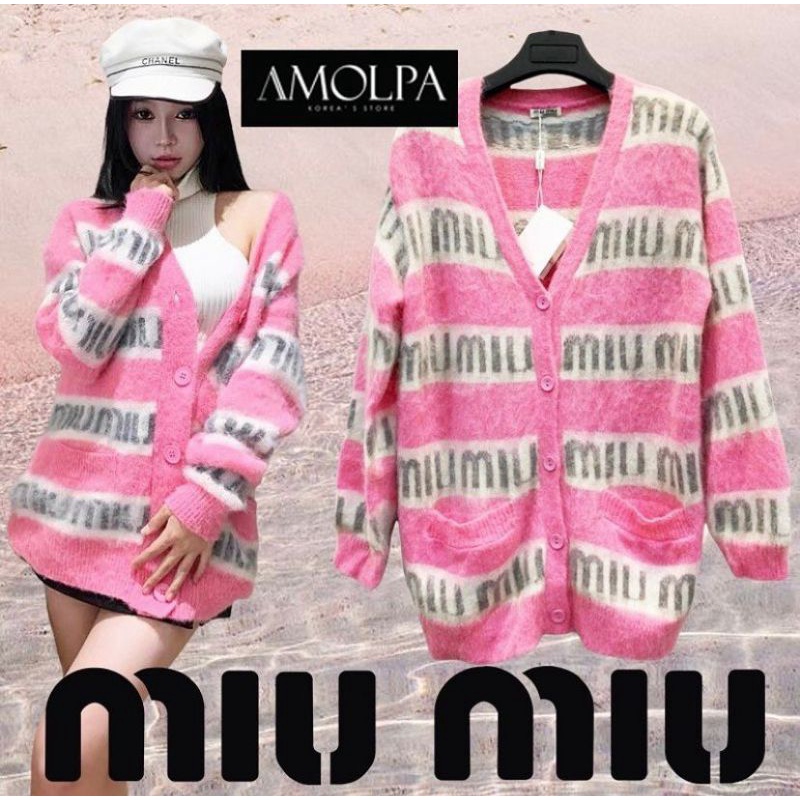 CARDIGAN RAJUT MIU MIU IMPORT/pakaian wanita premium/ATASAN KEKINIAN