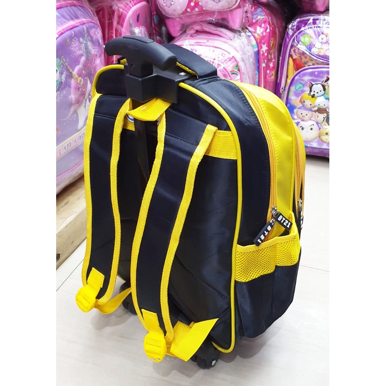 PROMO TERBAIK TAS TROLLEY DORONG ANAK SEKOLAH SD GAMBAR KARTUN LUCU ADA 3RESLETING IMPORT ( 16 inch )