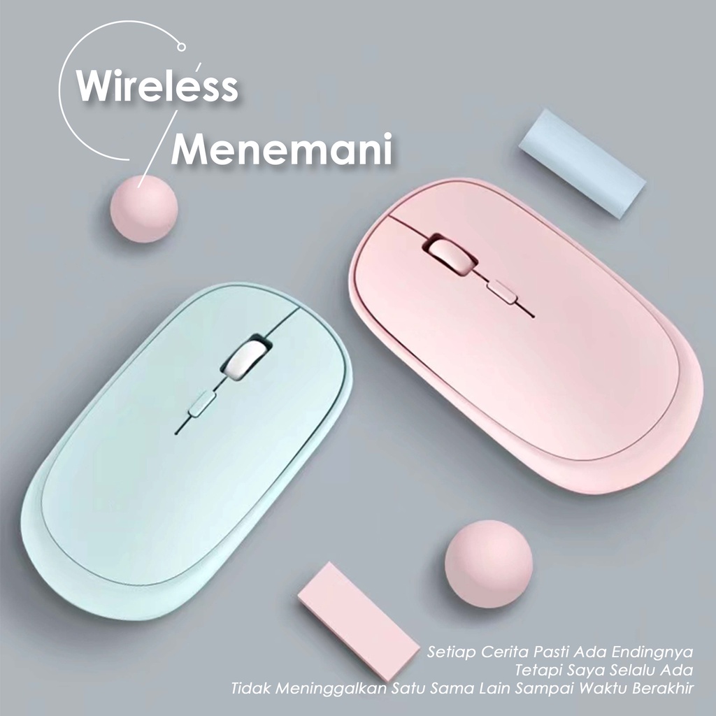 （COD）Mouse Nirkabel Bisu Mouse 2.4G Mouse Bluetooth Mouse Pengisian Nirkabel