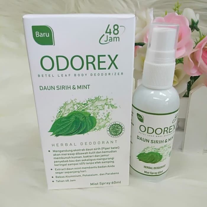 

herbal deodorant ODOREX BPOM daun sirih mint