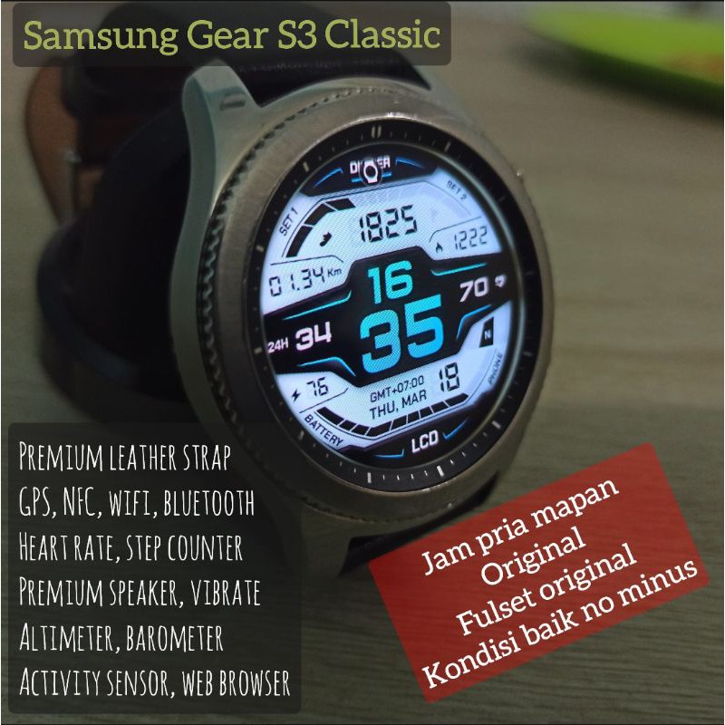 Smartwatch Samsung Gear Galaxy Watch S3 Classic Fullset Ori second