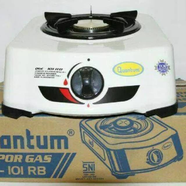 PROMO QUANTUM QGC 101RB Kompor Gas 1 Tungku. Burner Kuningan Tebal. Baru Bergaransi Resmi