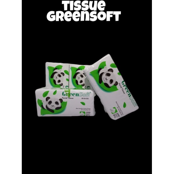 Tisu greensoft panda 200sheets 2ply