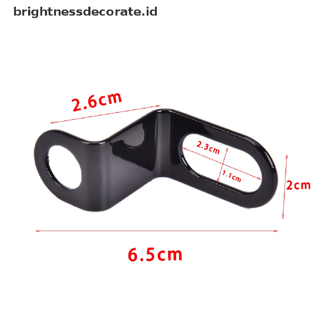 1 Pasang Bracket Holder Lampu Universal Warna Hitam Untuk Sepeda / Motor / Skuter