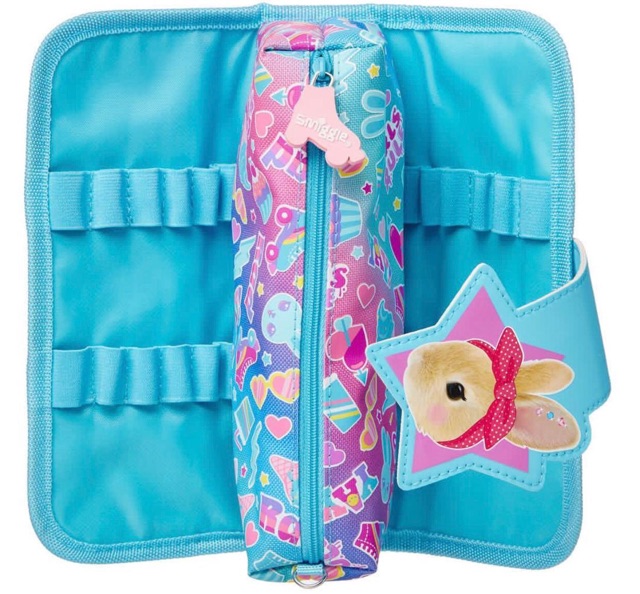 SMIGGLE Pencil Case Blue Rabbit Kotak pencil