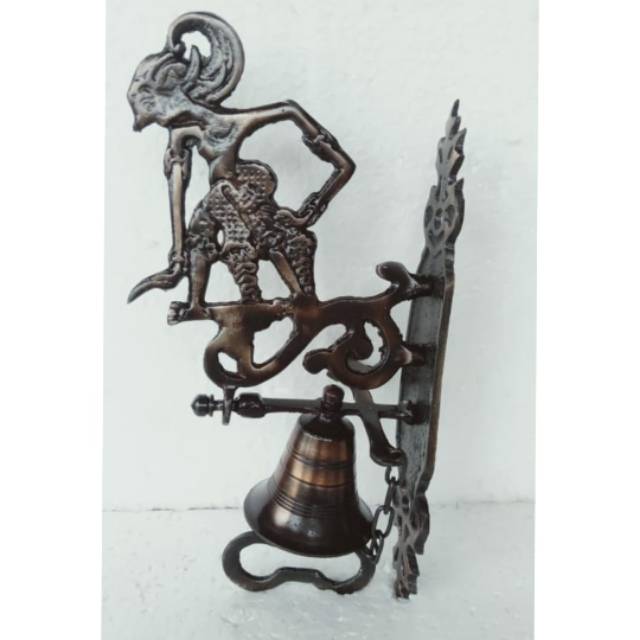 BEL PINTU WAYANG BIMA WERKUDARA KUNINGAN SOUVENIR KHAS JOGJA