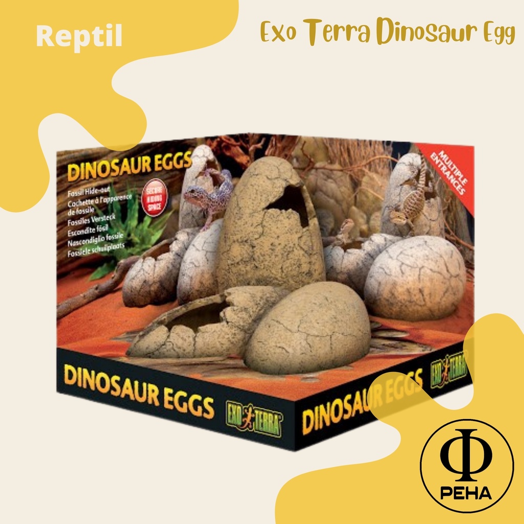 Exo Terra Dinosaurus Eggs hiding cave reptile tarantula snake gecko BD