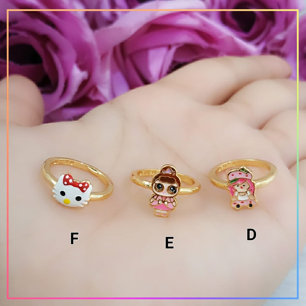 Cincin xuping cincin anak hello Kitty lapis emas gold F121