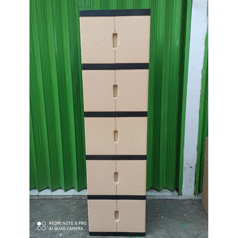 Lemari Pakaian Susun 5 Lemari plastik 5 susun Mini RENATA (KARGO)