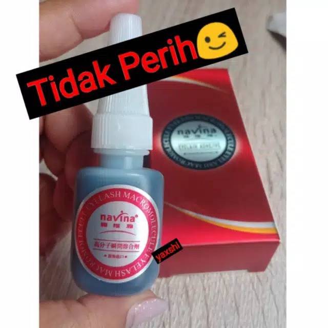 Ready NAVINA Glue Box Merah Lem bulu mata Eyelash Extension