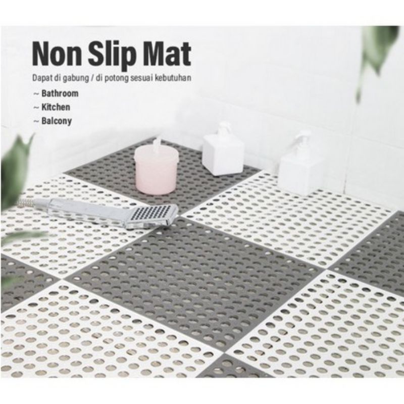 Karpet Kamar Mandi Anti Slip Ukuran 30x30  Karpet Anti Licin Keset Kamar Mandi Anti Slip