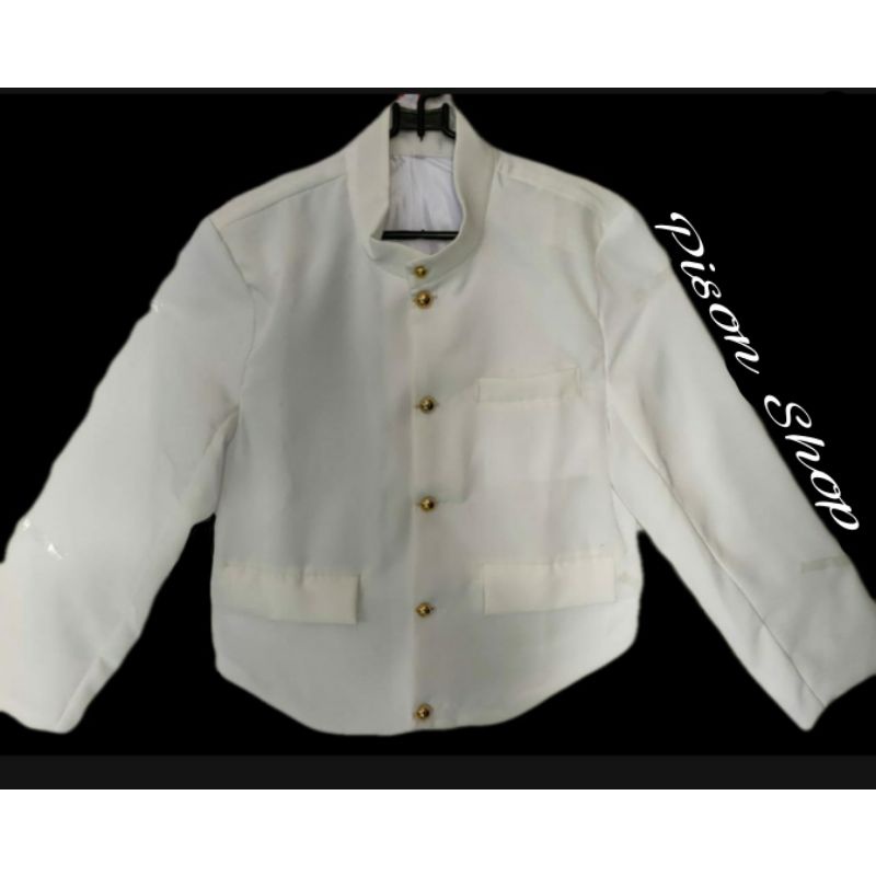 BESKAP JOGJA WARNA PUTIH BAJU PRIA ADAT JAWA PAKAIAN TRADISIONAL COWOK FASHION KOSTUM NASIONAL MURAH