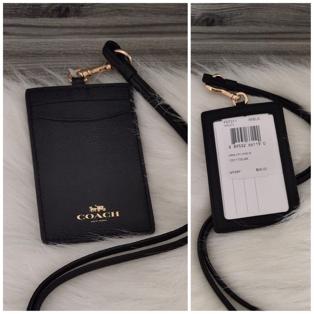 

COACH ID Lanyard Black Original