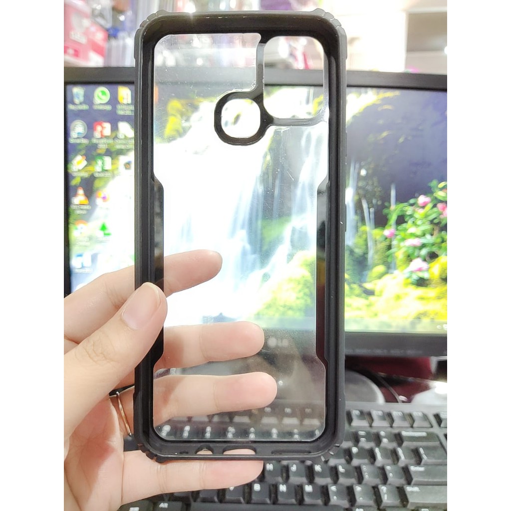 Anti Shocking Infinix Smart 5 Hot 10 Lite X657 6.6 Inch Hardcase List Hitam Acrylic Case