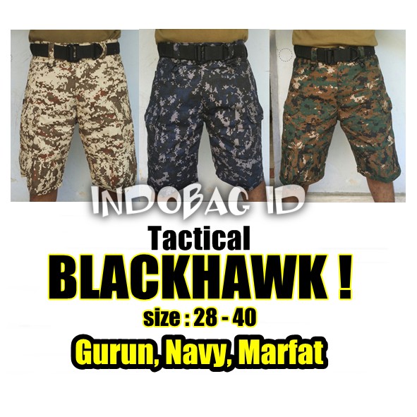 CELANA TACTICAL BLACKHAWK LORENG | CELANA BLACKHAWK PENDEK
