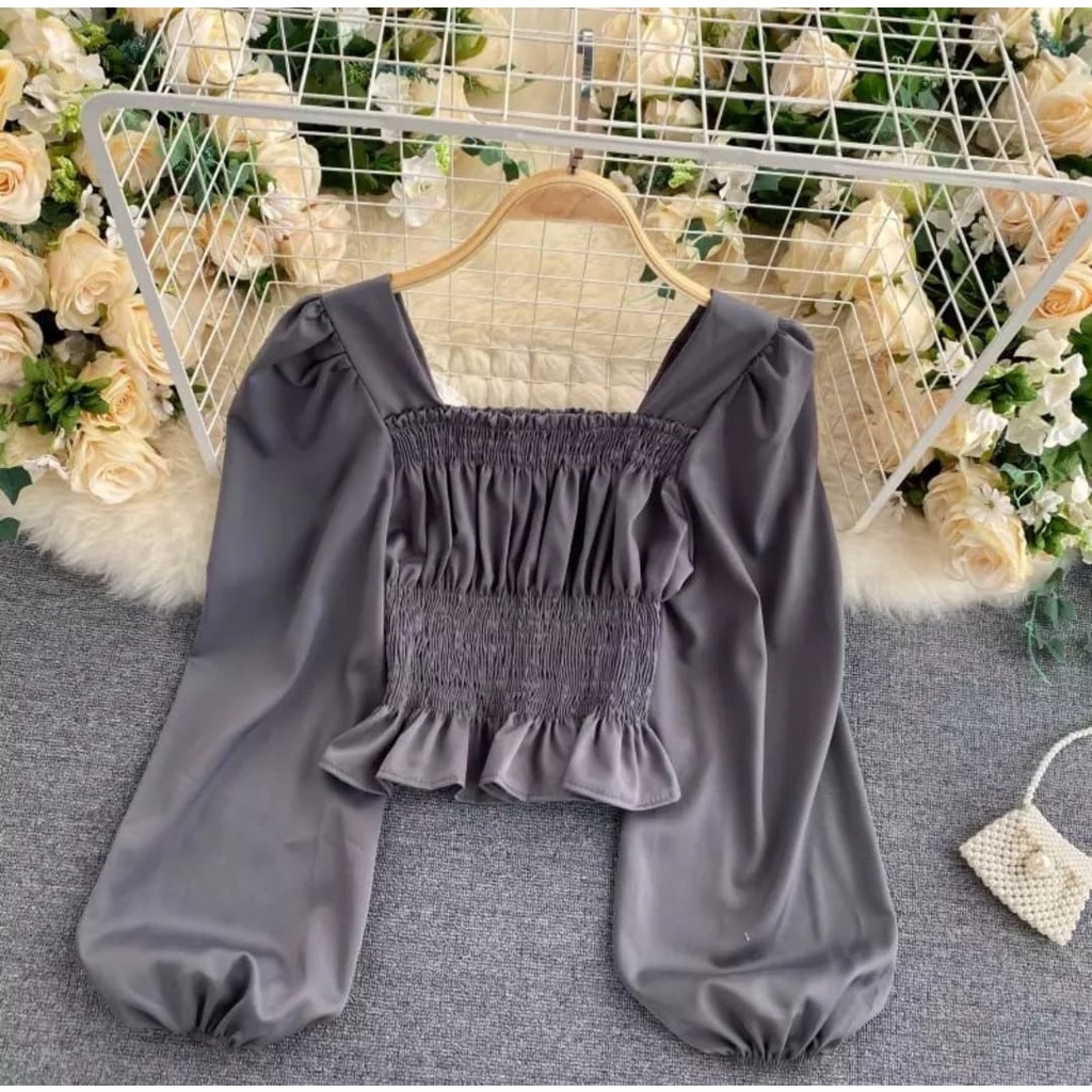 Toply shop Blouse  wanita top sabrina arisa