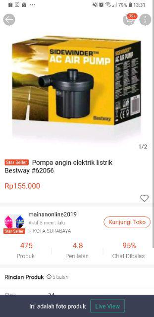 Pompa Angin Elektrik Listrik Bestway #62056