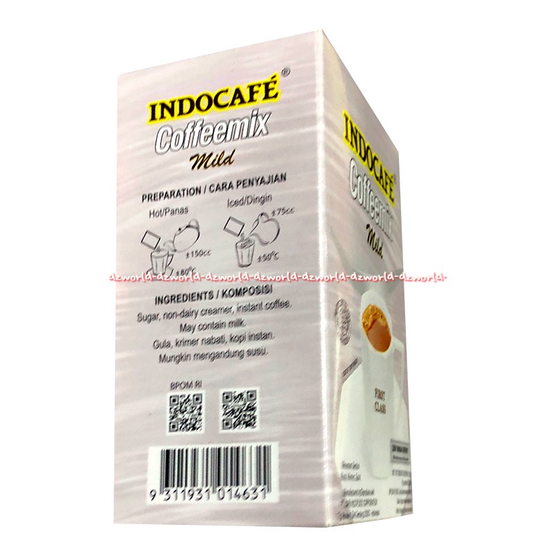 Indocafe Coffeemix 5sachet Mild First Class Kopi Instan Lebih Ringan Kopinya Cofemix Kopi mix Indo