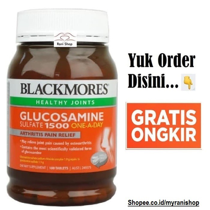 Blackmores Glucosamine Sulfate 1500mg 180 Tabs Obat Nyeri Tulang Sendi