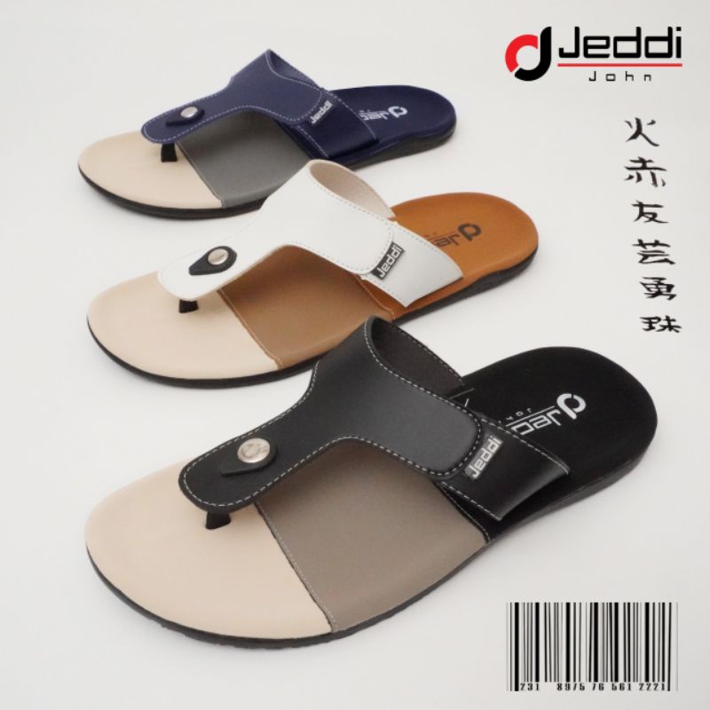 JEDDI [HW-03] Sendal Jepit Kekinian Distro Cowok Kasual/ Sandal Japit Pria Santai Keren Flip Flop