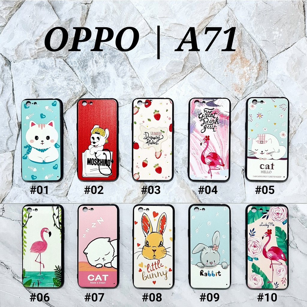 OPPO NEO 7 A33 NEO 9 A37 A39 A57 A71 A83 F1 A35 F1S A59 - LADY Soft Hard Case Emboss UV Glossy