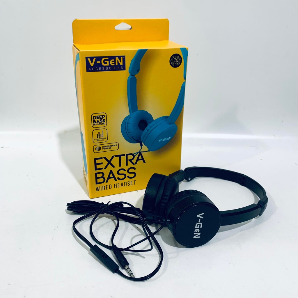 Headset V-GeN VHD1-03 Wired Headphone Extra Bass