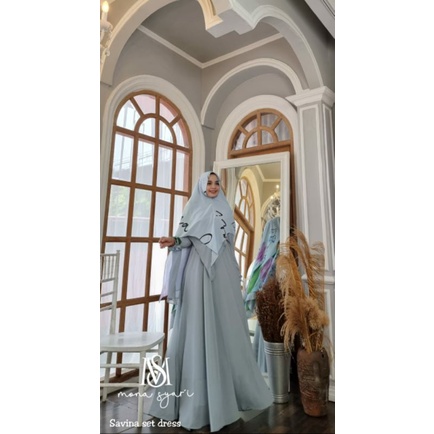 Ready SAVINA One set syar'i By Mona syari