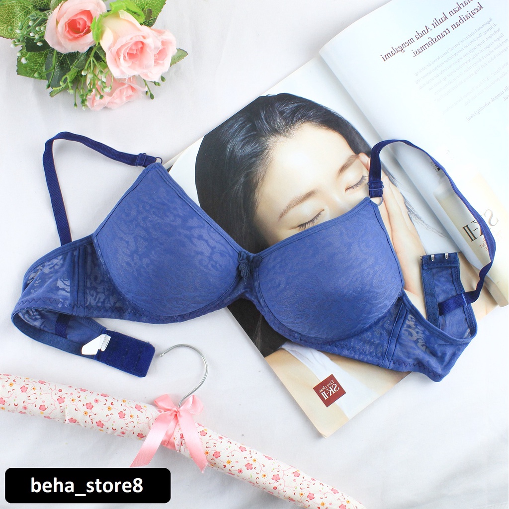 Bh Bra Polos Tanpa Kawat Bahan Polyster Cup Kecil