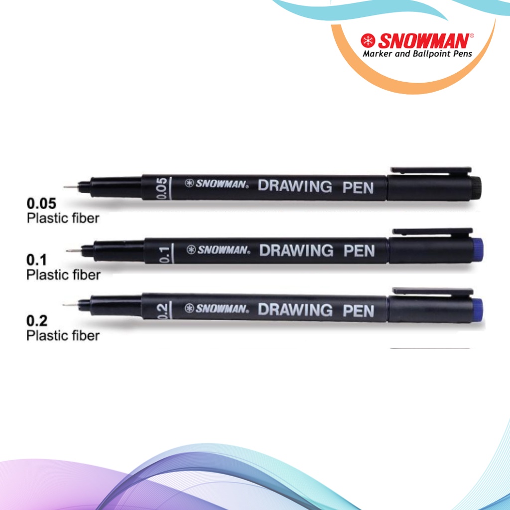 

DRAWING PEN / PULPEN DRAWING SNOWMAN FT-700 BLACK