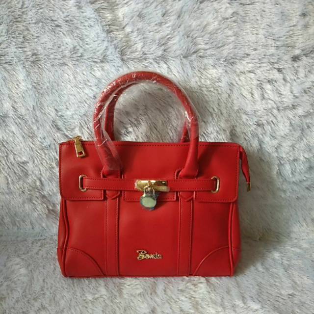 Tas handbag merah import