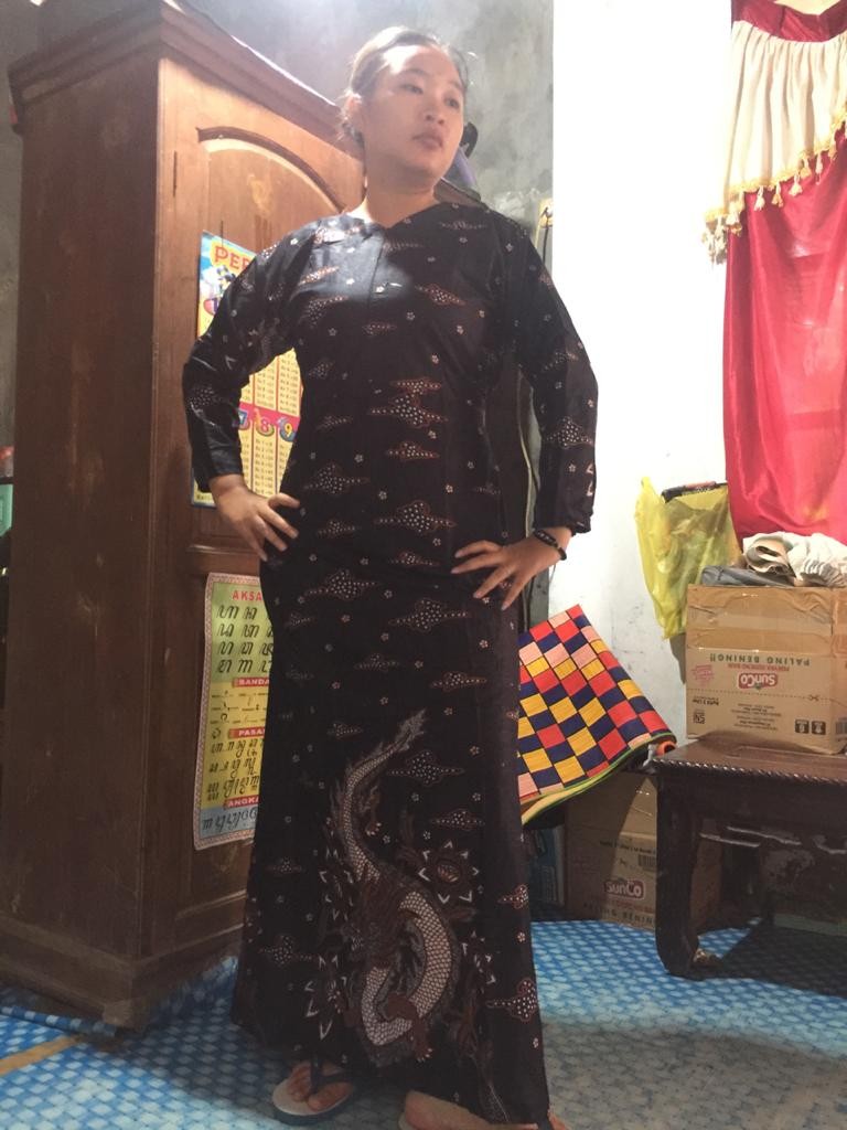 Ms Gamis Batik Sriwedari Maxi Bumil/busui Katun Sogan Allsize & Jumbo
