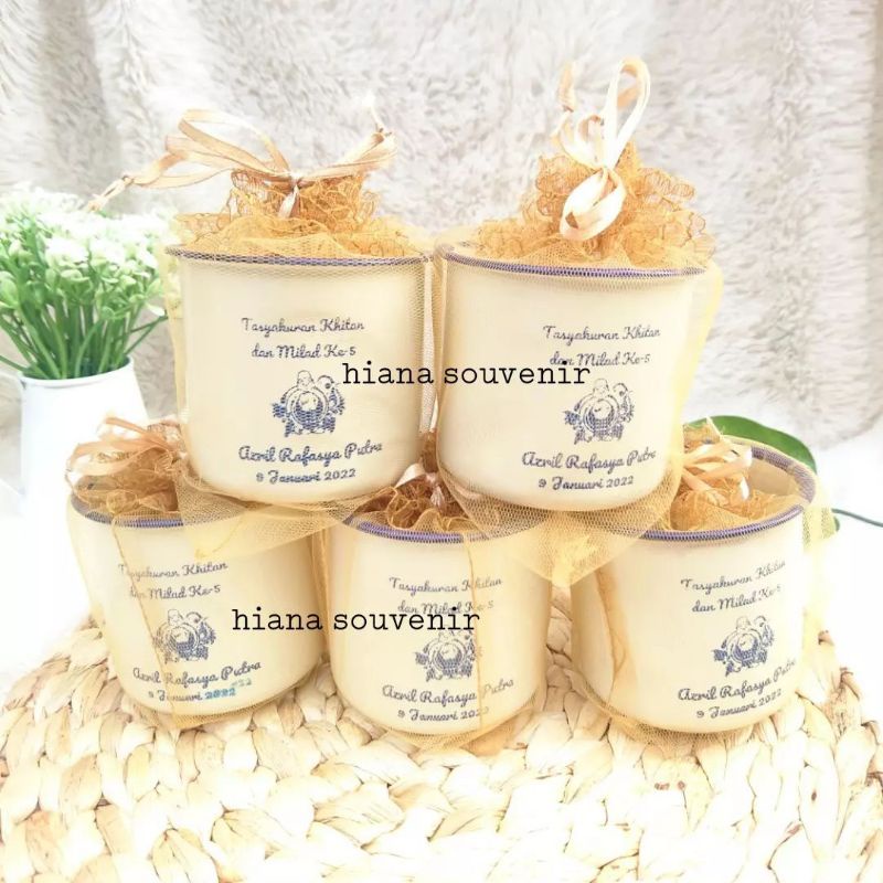 SOUVENIR GELAS JADUL KALENG ENAMEL 7CM